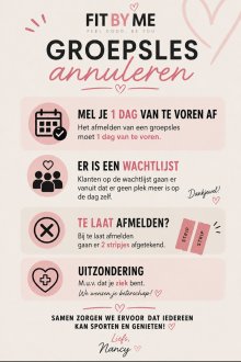 Afmelden Groepsles